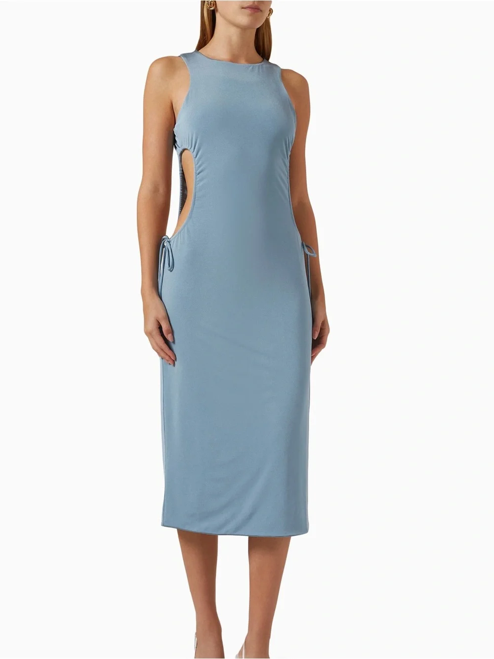 NWT Jade Swim ‘Callie’ Swim Dress Coverup in “Azure” Blue Size Large